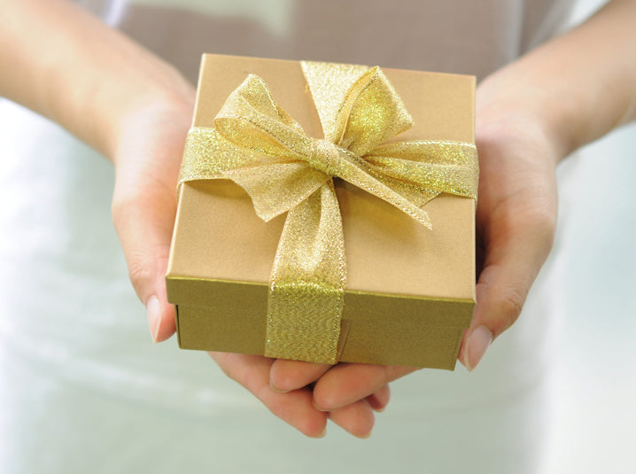 Gift box in a hand