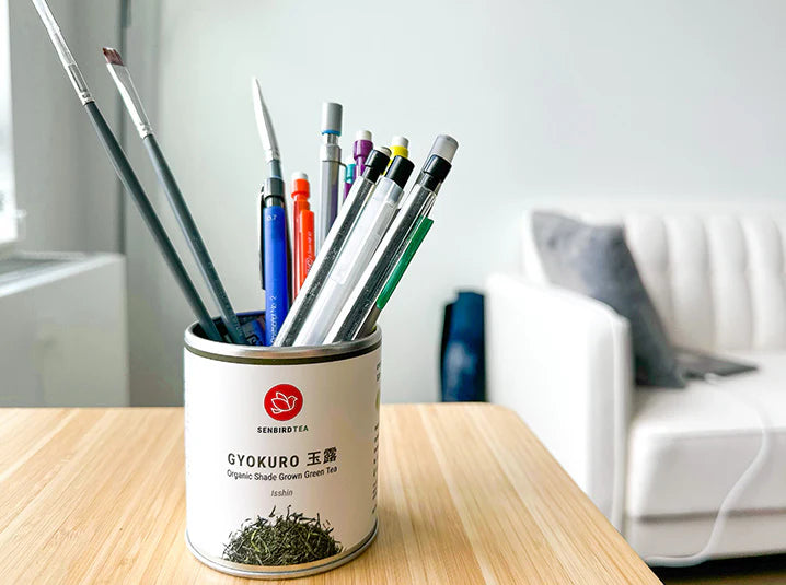 Creative DIY tea tin recycling and upcycling ideas with Senbird Japanese tea tins