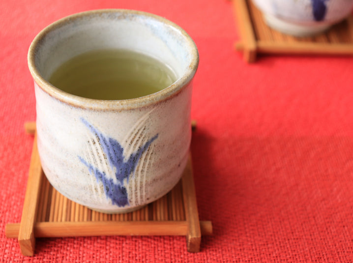 brewed Sencha Green Tea in a cup