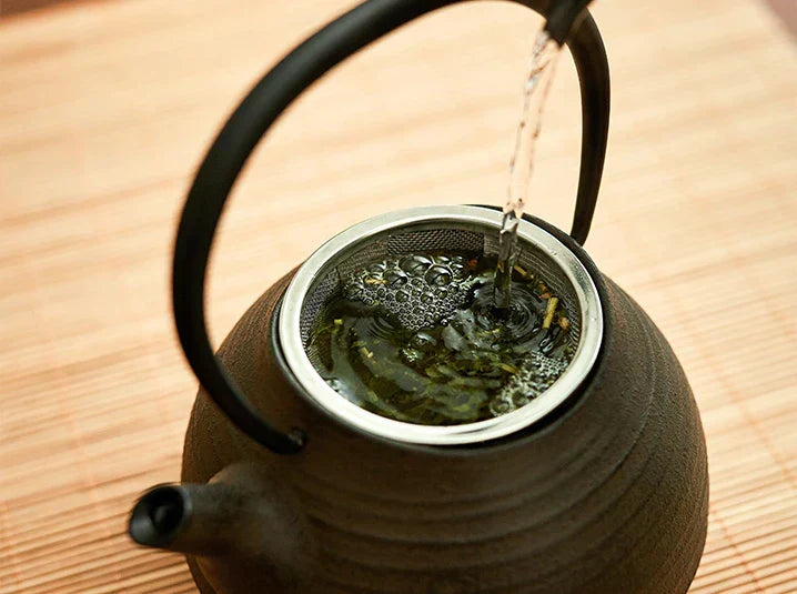 tetsubin with gyokuro