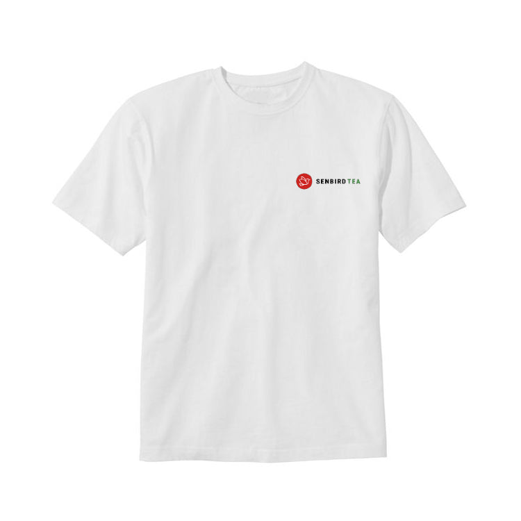 Senbird Tea cotton blend t-shirt with Japanese tea-inspired design