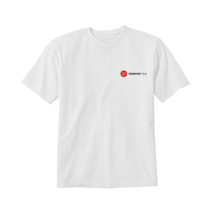Senbird Tea cotton blend t-shirt with Japanese tea-inspired design