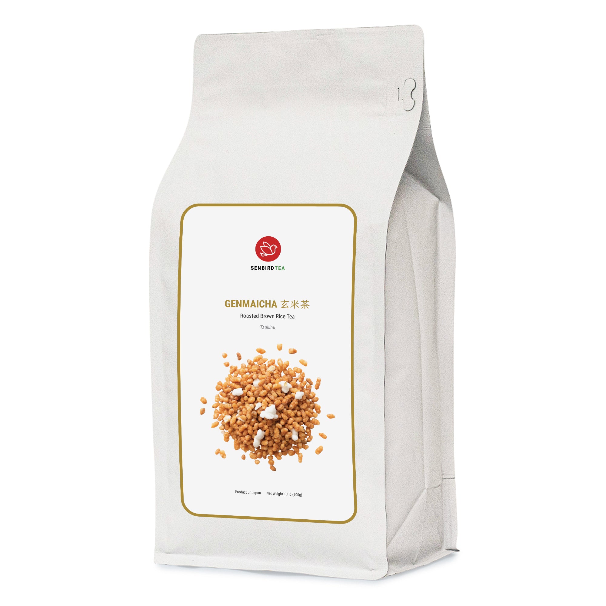 ❁GENMAI❁ Genmaicha Tsukimi in Bulk | Roasted Rice Herbal Tea | Senbird Tea