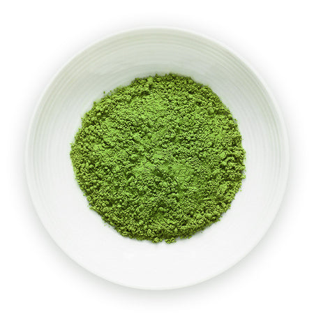 matcha_otome_ceremonial_grade_green_tea_powder_loose_tea_powder_on_dish