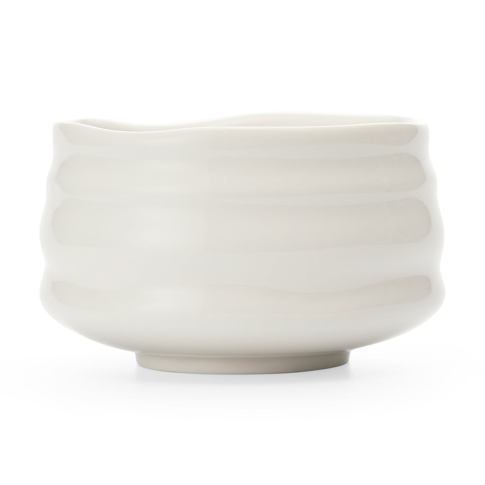 Matcha Bowl | White Ceramic Chawan | Senbird Japanese Tea