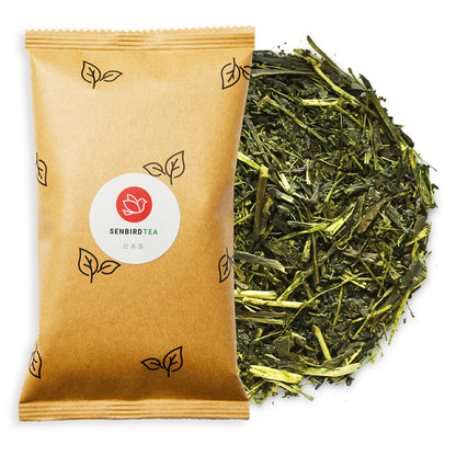 fukamushi_sencha_moriki_loose_leaf_tea_pile_with_refill_pouch