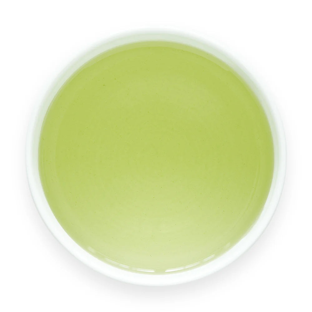 Brewed Gyokuro Isshin tea in cup by Senbird Tea