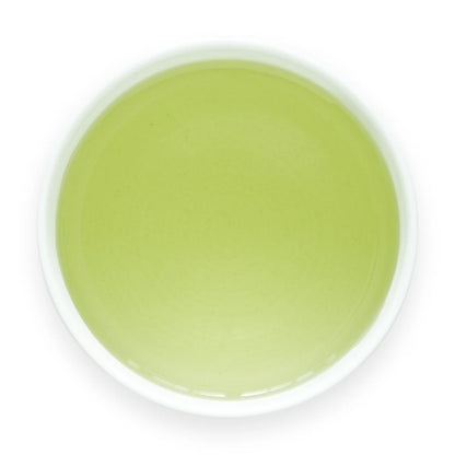 Brewed Gyokuro Isshin tea in cup by Senbird Tea