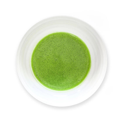 Brewed Matcha Konayuki tea in cup by Senbird Tea
