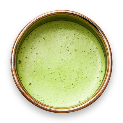 Brewed Matcha Otome tea in cup by Senbird Tea