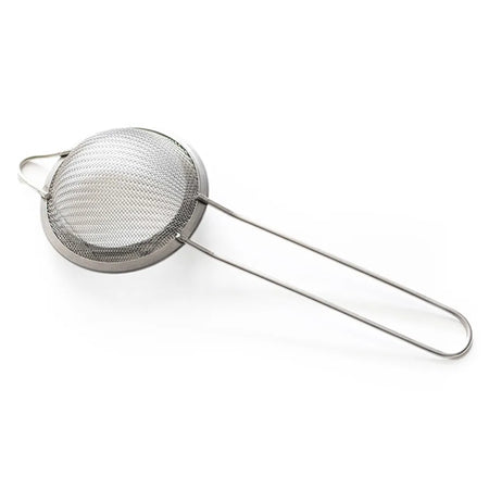 stainless_steal_tea_sifter_fine_mesh_sieve_deep_cone_shape_with_long_handle_and_resting_ear